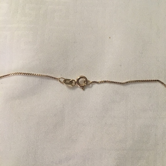 Sold.  14kt box chain Necklace - Picture 3 of 3